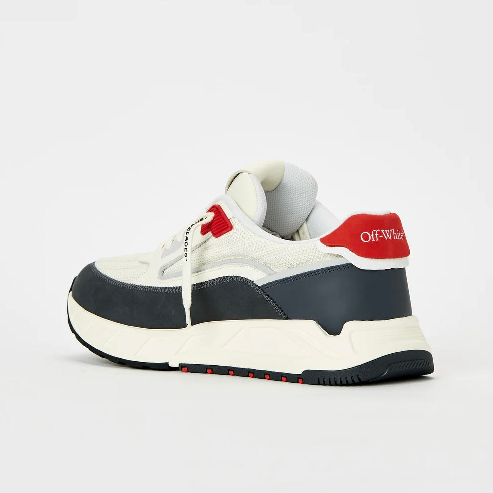 ZAPATOS OFF WHITE KICK OFF BLANCO/AZUL/ROJO