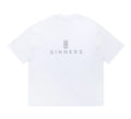 CAMISETA SINNERS RHINESTONE LOGO WHITE