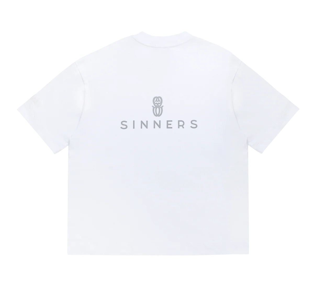 CAMISETA SINNERS RHINESTONE LOGO WHITE