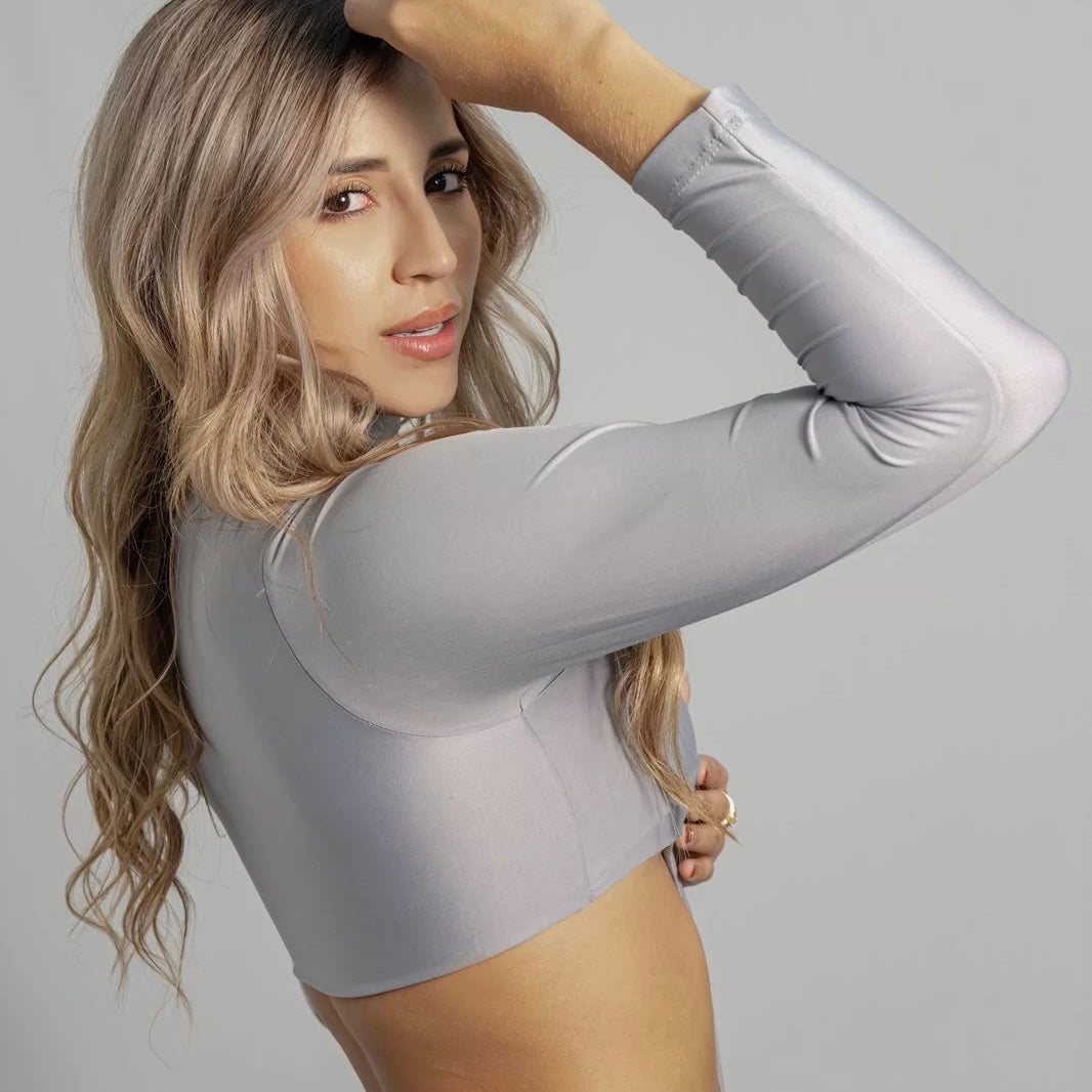 TOP LABEUR RASHGUARD CYBER 4 GRIS