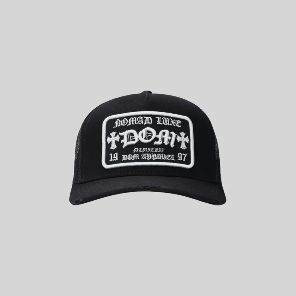 GORRA DOM APPAREL TRUCKER BLACK