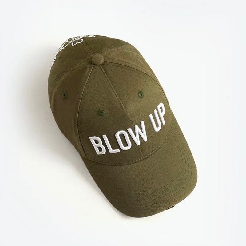 GREEN BLOW UP CAP