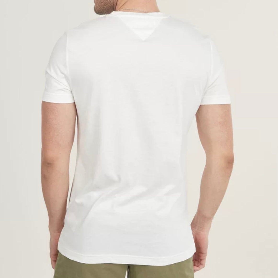 CAMISETA TOMMY HILFIGER BLANCA CLÁSICA