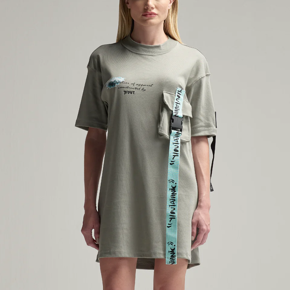 VESTIDO Y-OUT GRIS DANAIE DRESS