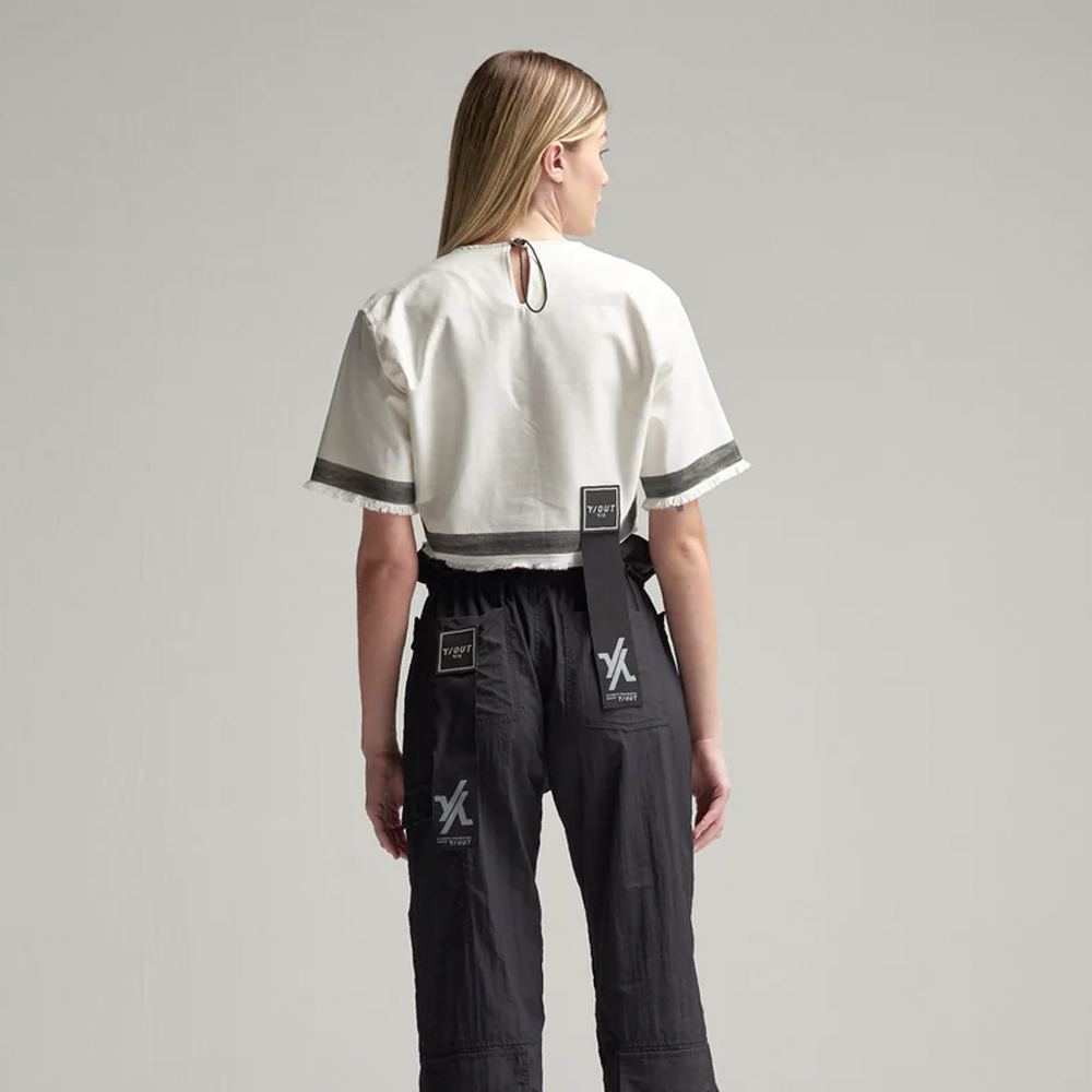 CROP TOP Y-OUT BLANCO CROPPED FLAT