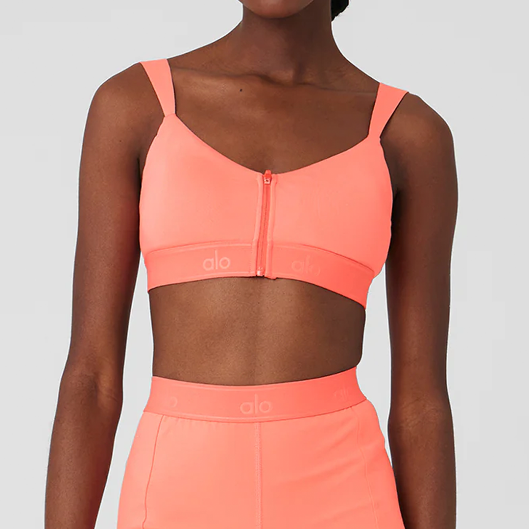 TOP ALO NARANJA CIERRES