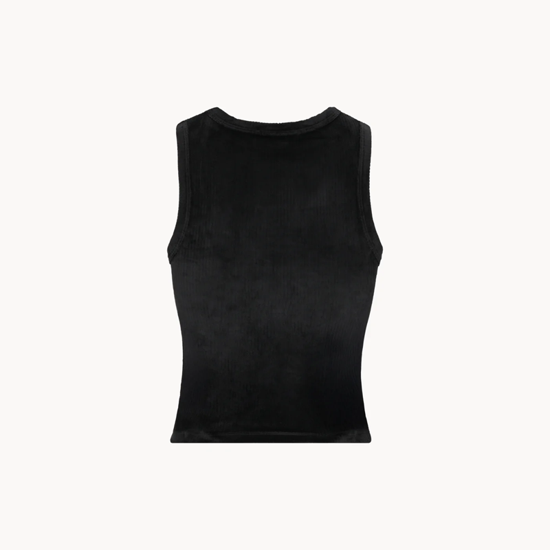CELEIT EMBOSSING TANK TOP BLACK