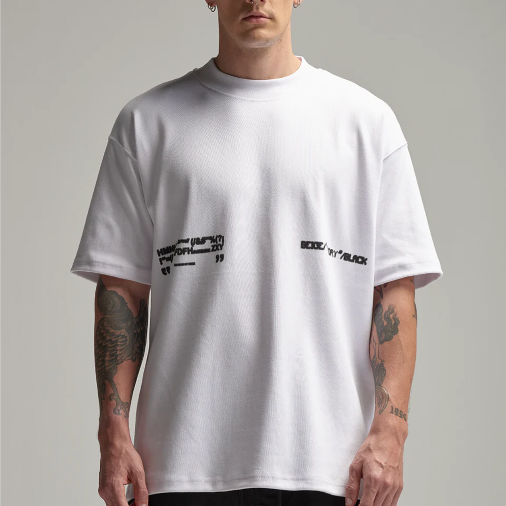 CAMISETA Y-OUT BLANCA BLURRED T.