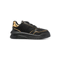 ZAPATOS VERSACE ODISEA CUERO NEGRO/DORADO