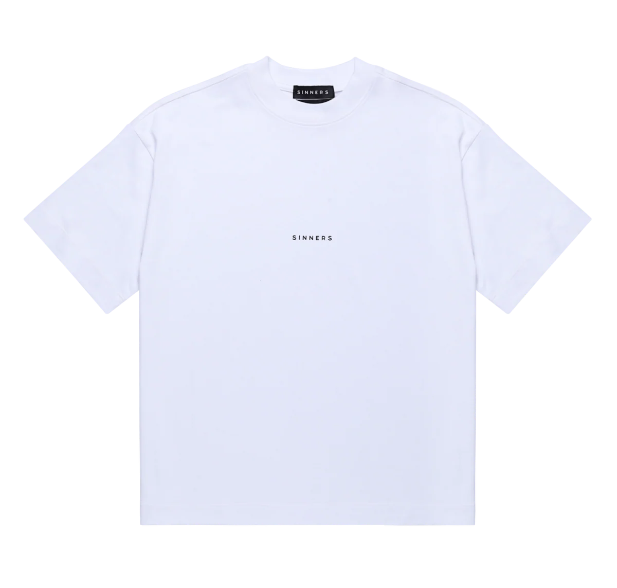 CAMISETA SINNERS CENTER LOGO WHITE