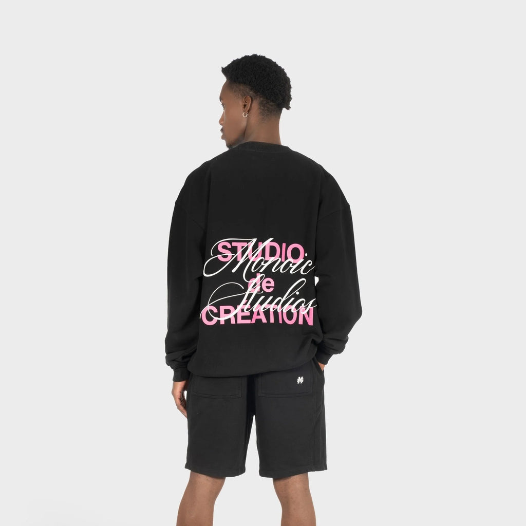 BUZO MONOIC STUDIO DE CRÉATION NEGRO Y ROSADO