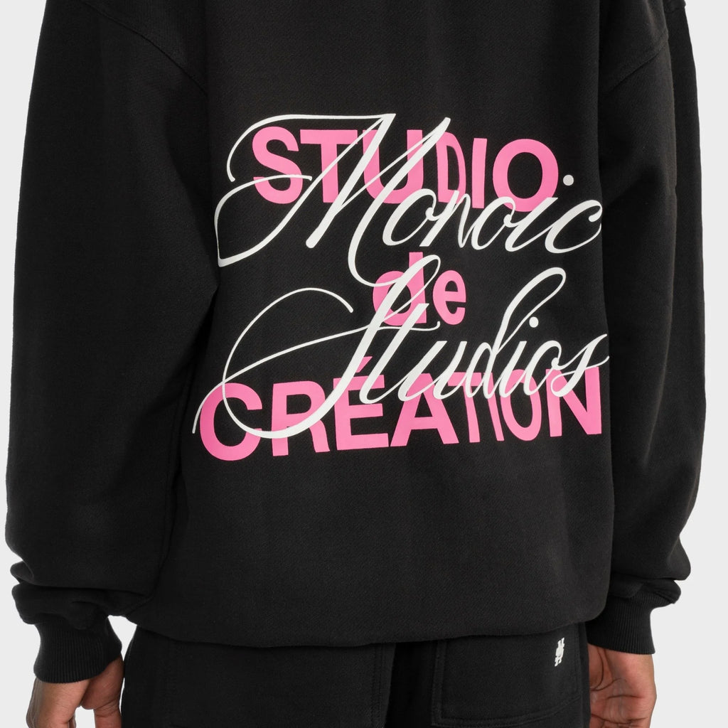 BUZO MONOIC STUDIO DE CRÉATION NEGRO Y ROSADO