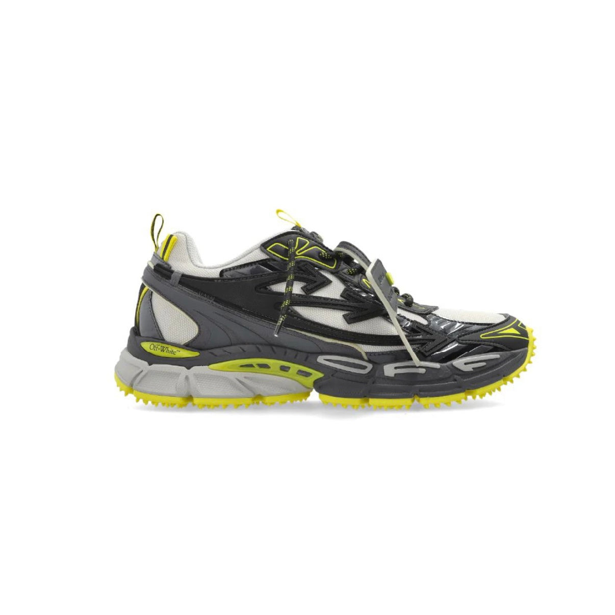 ZAPATOS OFF WHITE BE RIGHT BACK NEGRO VERDE NEÓN