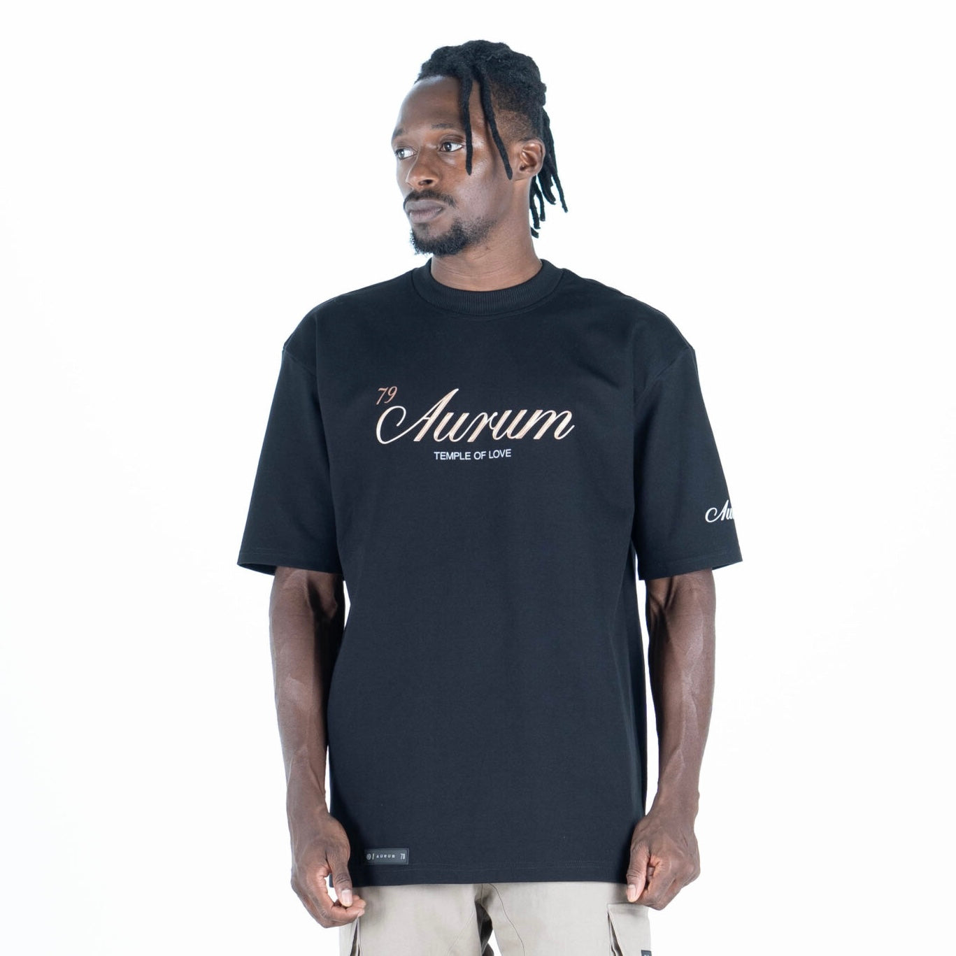 CAMISETA AURUM TEMPLE OF LOVE BLACK