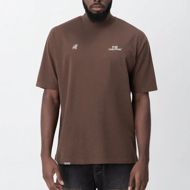 CAMISETA PURE LUCKY STREETS BROWN PIN UP