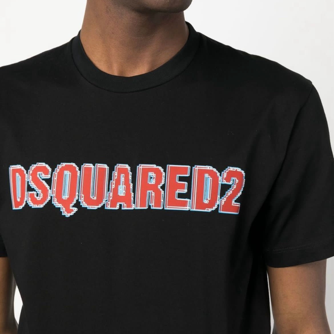 CAMISETA DSQUARED2 NEGRO PIXELS