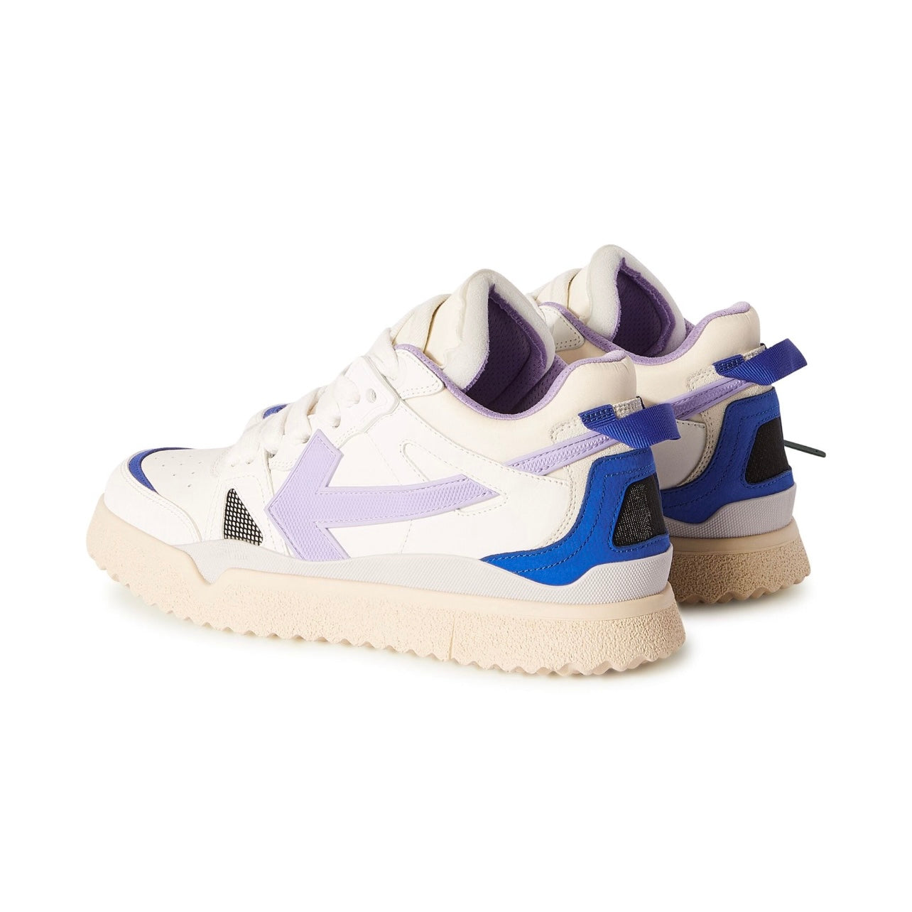 ZAPATOS OFF WHITE SPONGE BLANCOS Y MORADO