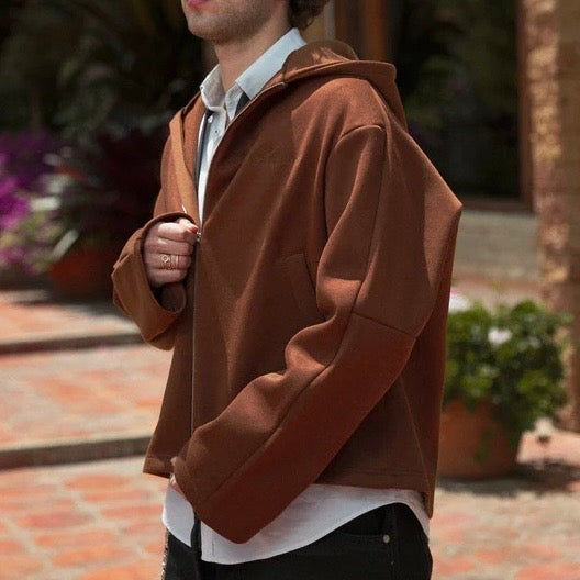 CHAQUETA ASTRONOMIC ZIPPER AMICI CAFÉ MOCA