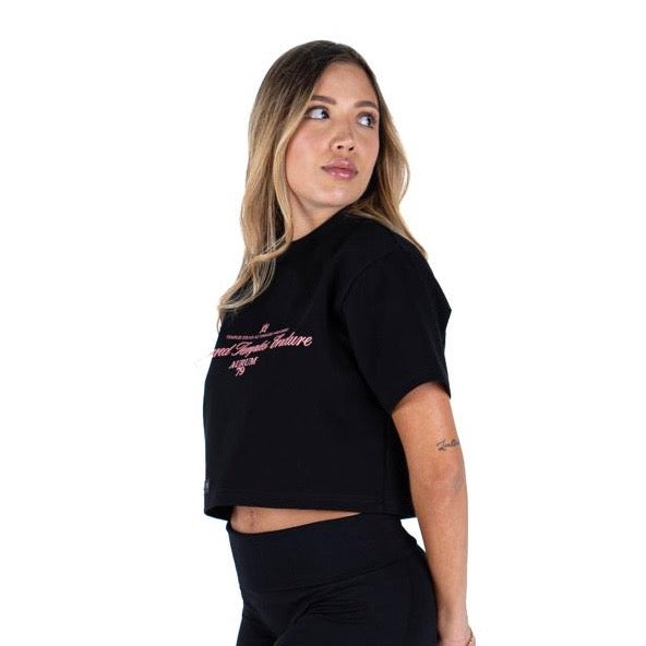 CROP TOP AURUM NEGRO SACRED TEMPLE