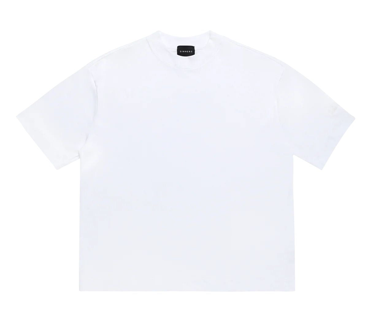 CAMISETA SINNERS RHINESTONE LOGO WHITE