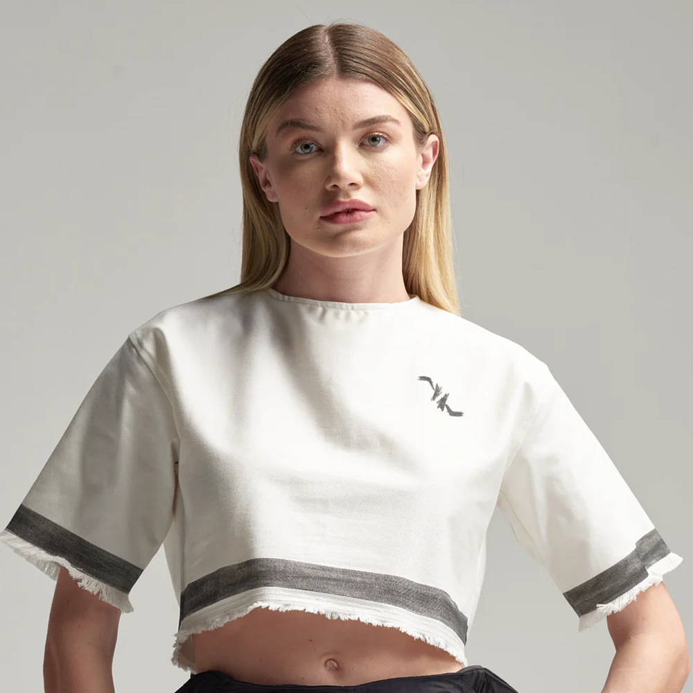 CROP TOP Y-OUT BLANCO CROPPED FLAT