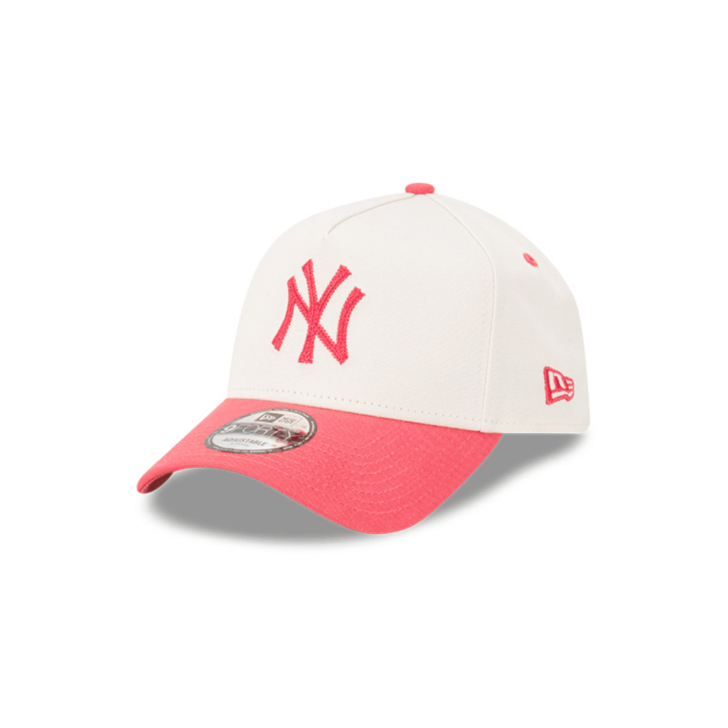 GORRA NEW ERA 9AF NY BEIGE ROSADO