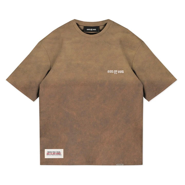 CAMISETA SON OF SON OVERSIZE ACID WASH GREY