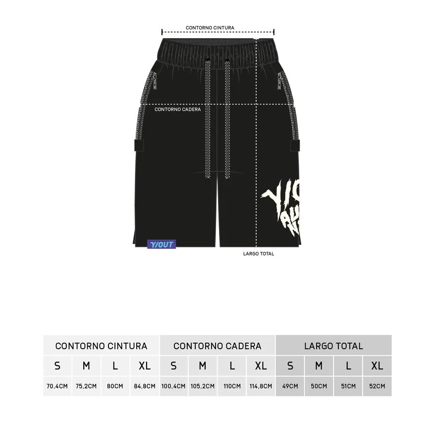 SHORT Y-OUT NEGRO