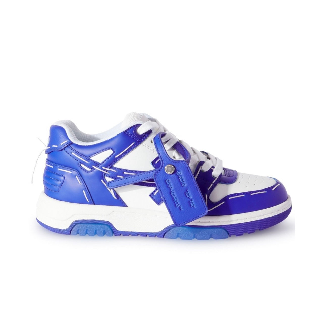 ZAPATOS OFF WHITE AZULES LINEAS
