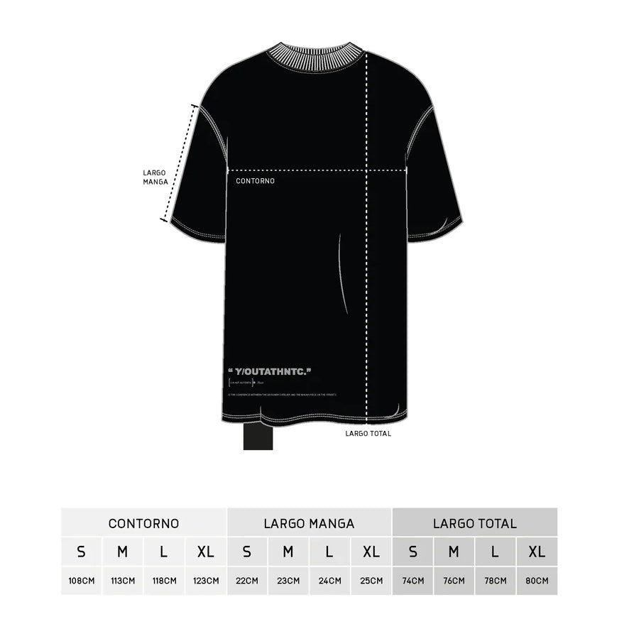CAMISETA Y-OUT NEGRA NO WASTE