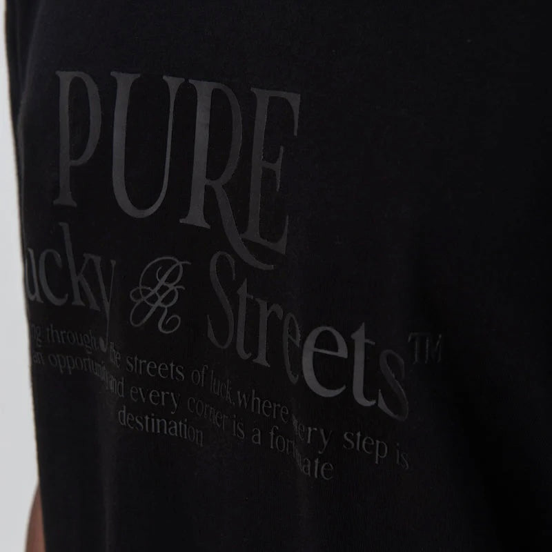 PURE LUCKY STREETS BLACK T-SHIRT