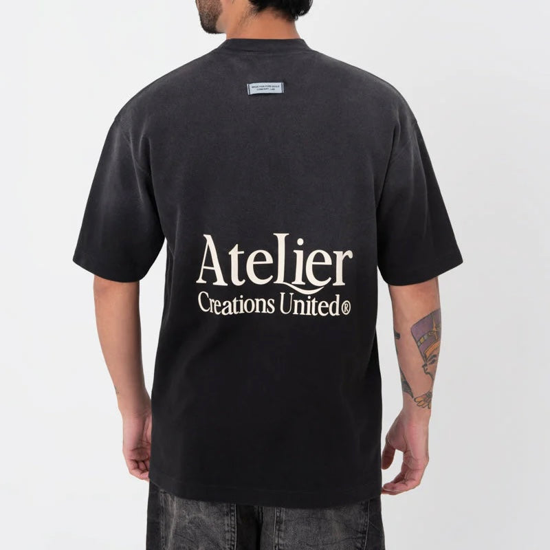 CAMISETA PURE ATELIER BLACK WASHED