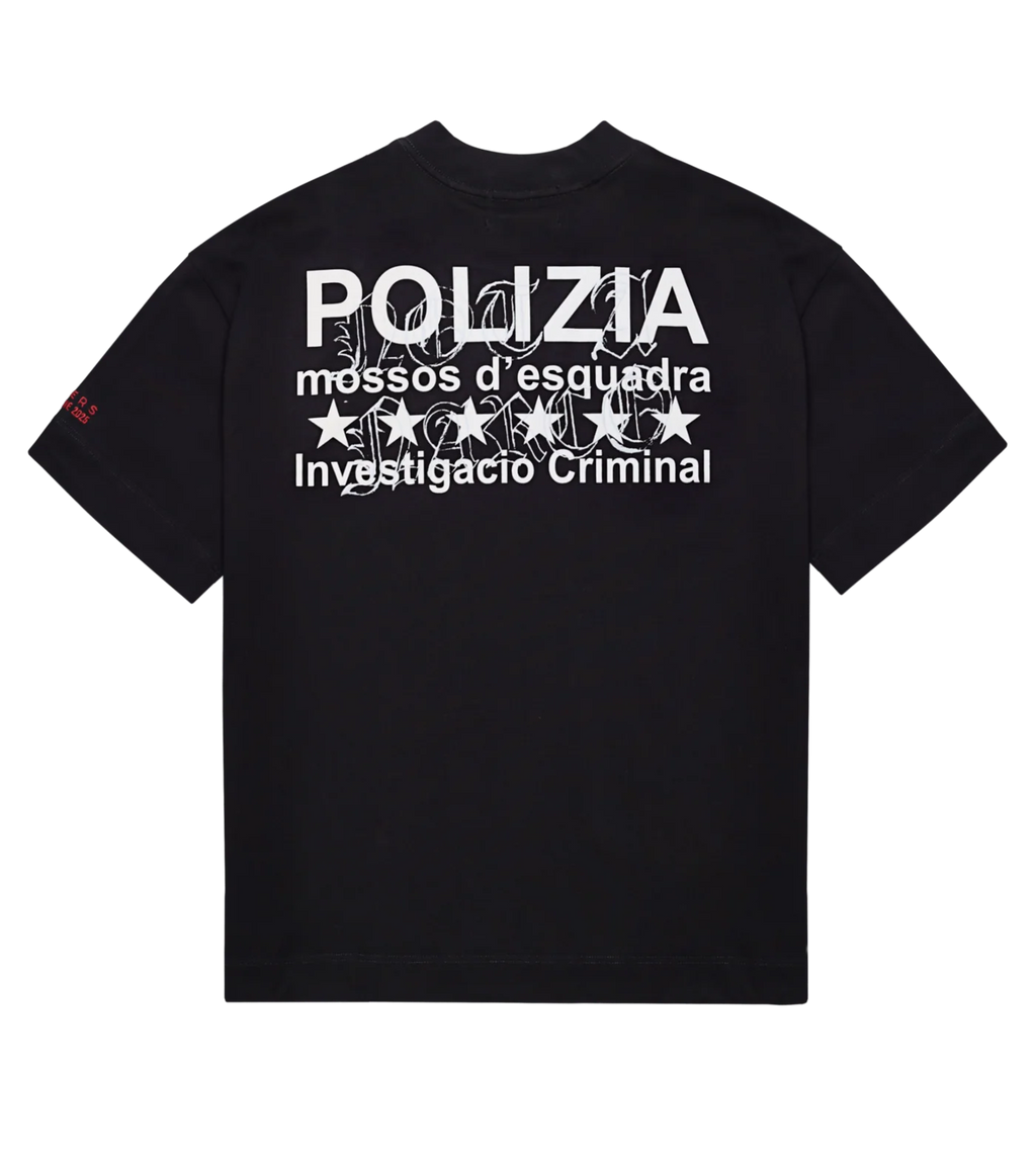 CAMISETA SINNERS POLIZIA BLACK
