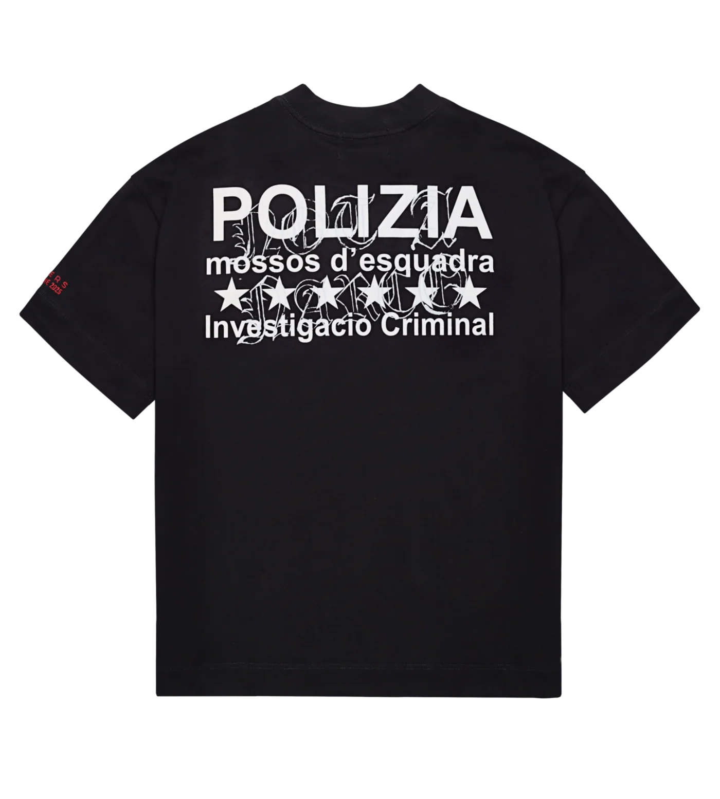 CAMISETA SINNERS POLIZIA BLACK