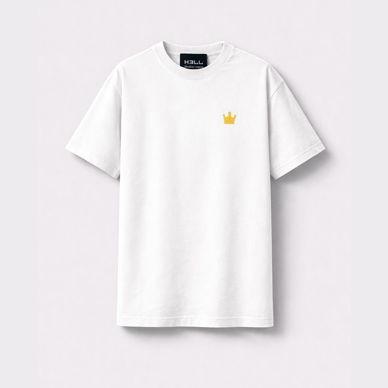 CAMISETA HELL CROWN WHITE TEE
