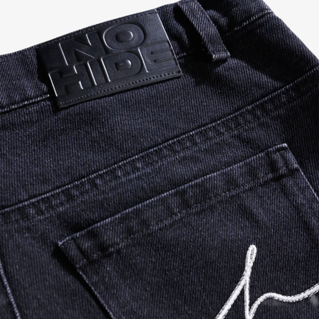 JEAN NO HIDE MEN FADED BLACK