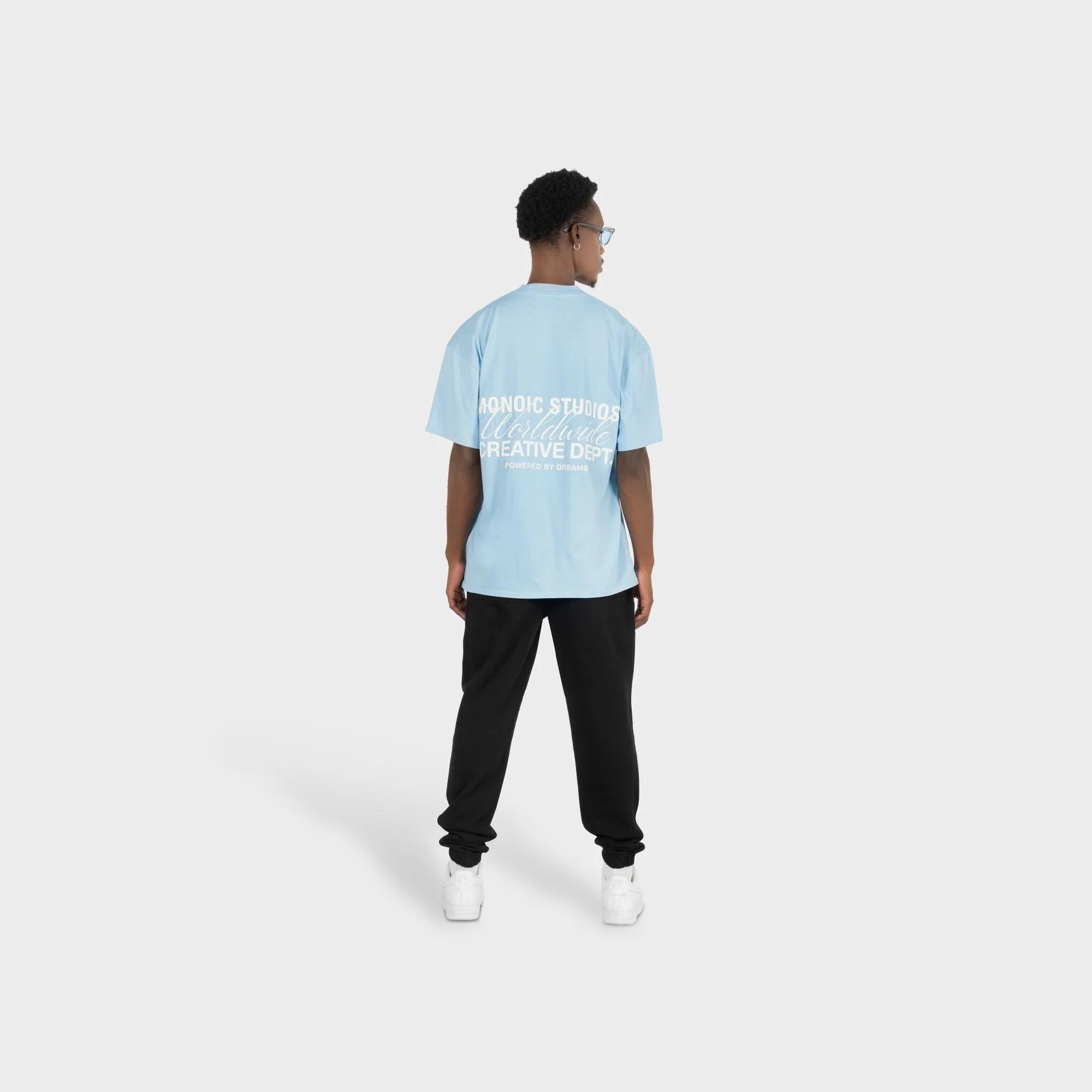 CAMISETA MONOIC WORLDWIDE AZUL CLARO
