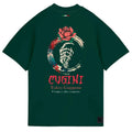 CAMISETA CUGINI CALAVERA VERDE