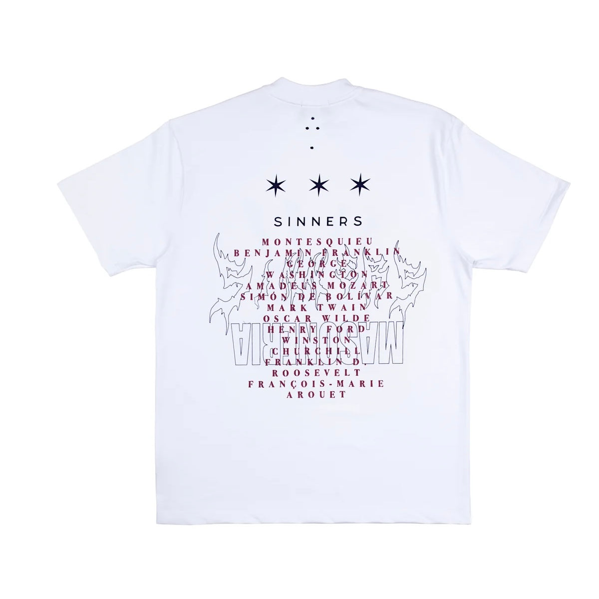 CAMISETA SINNERS BLANCA LES YEUX