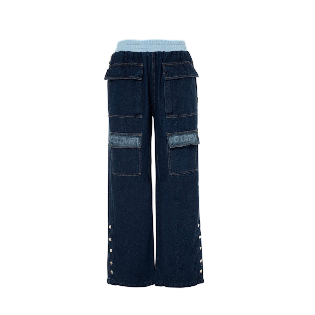 OVER THE WAISTBAND CARGO JEANS