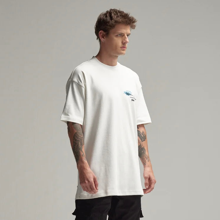 CAMISETA Y-OUT BLANCA SPOT