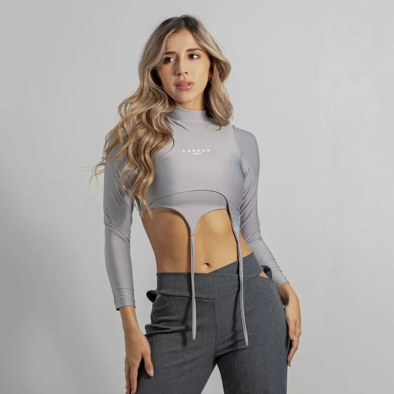 TOP LABEUR RASHGUARD CYBER 4 GRIS