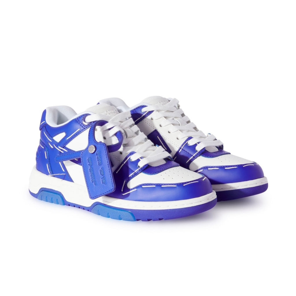 ZAPATOS OFF WHITE AZULES LINEAS