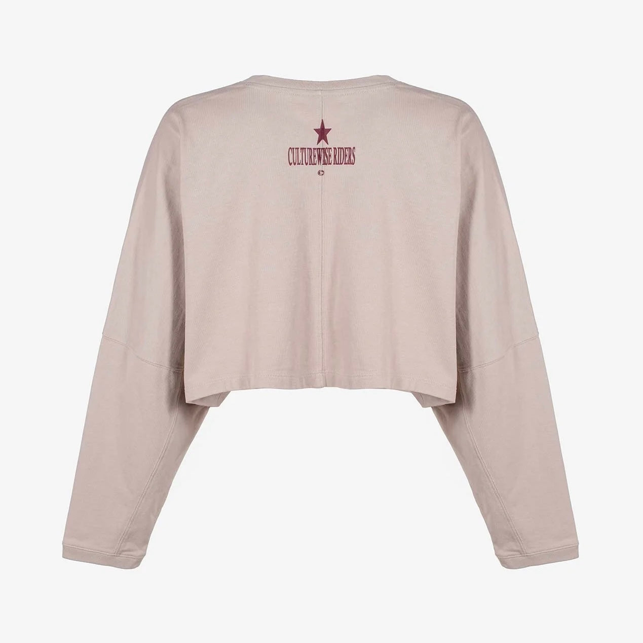 CROP TOP CULTURE WISE MANGA LARGA BEIGE
