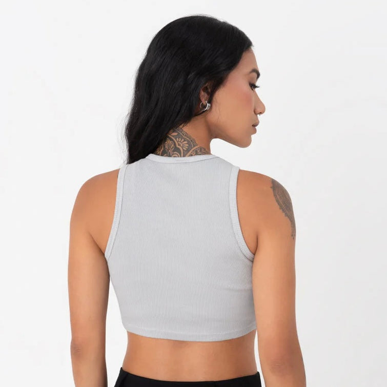 CROP TOP PURE GRIS