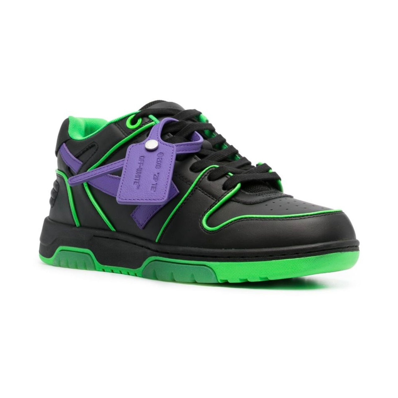 ZAPATOS OFF WHITE OUT  OF OFFICE NEGRO/VERDE/MORADO