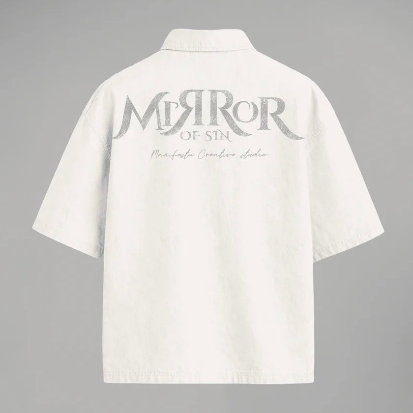 CAMISA BOTONES MANIFESTO MIRROR OF SINS CRUDA