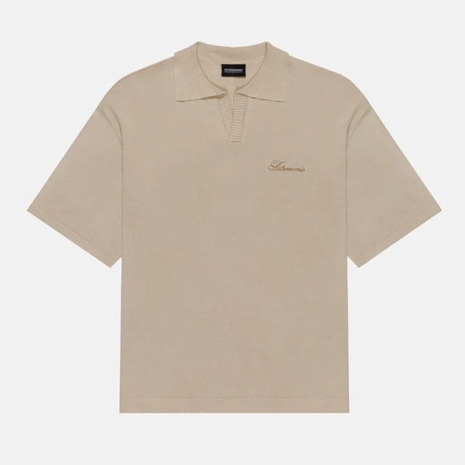 CAMISETA ASTRONOMIC POLO TEJIDA BEIGE