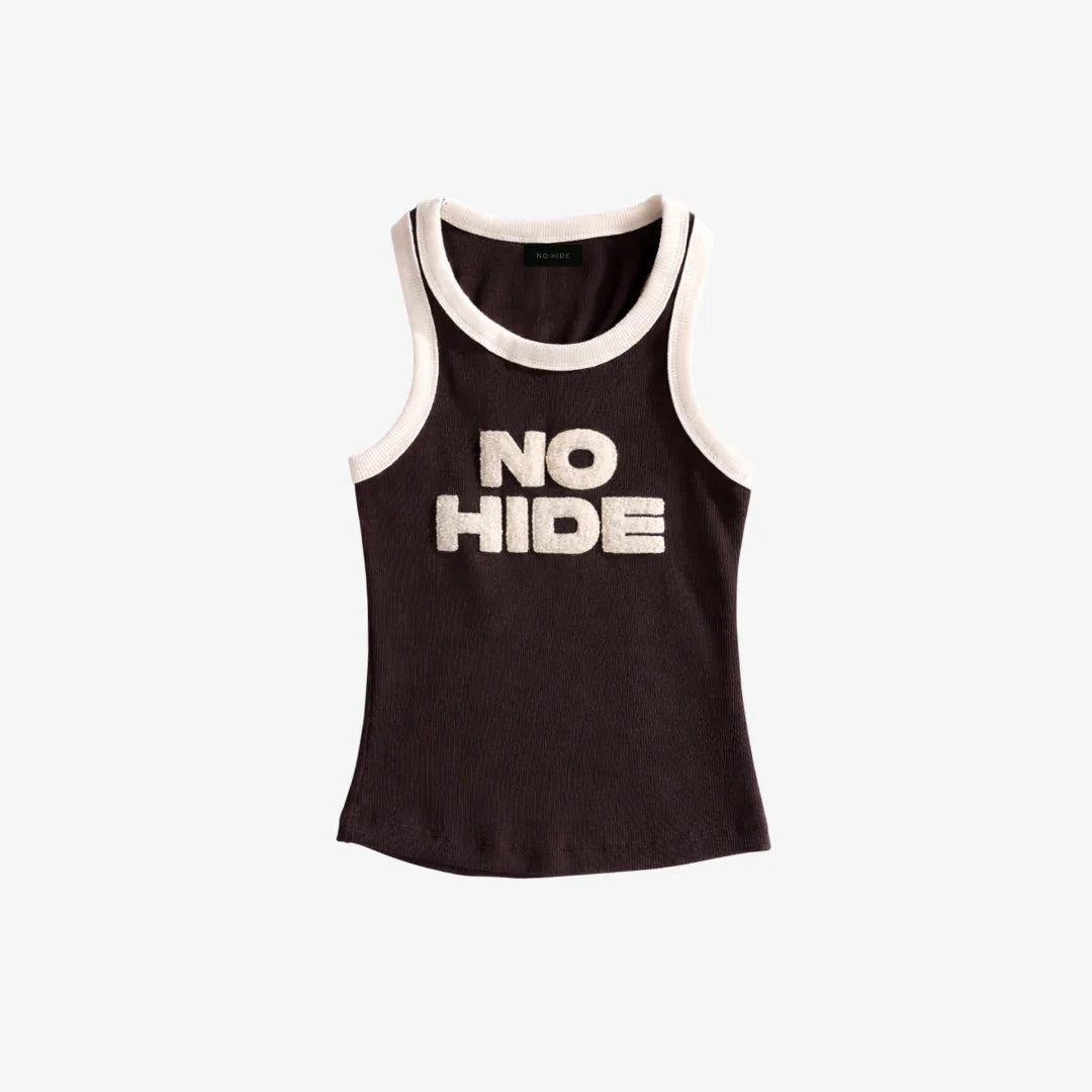 TANK TOP NO HIDE MOCCA EMBOSSED