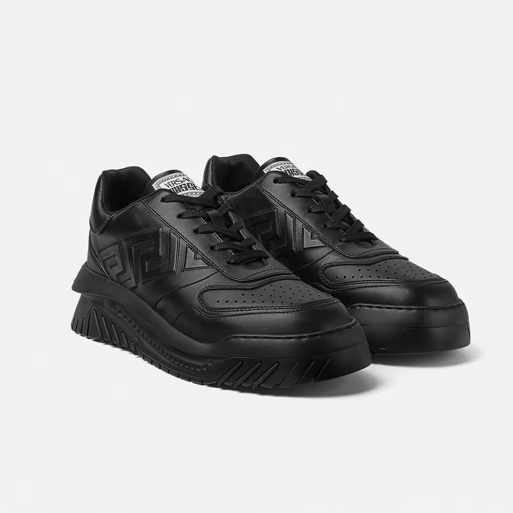 ZAPATOS VERSACE ODISEA CUERO NEGRO